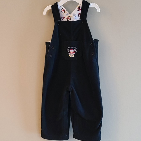 Soft fleece black overalls - Picture 1 of 4